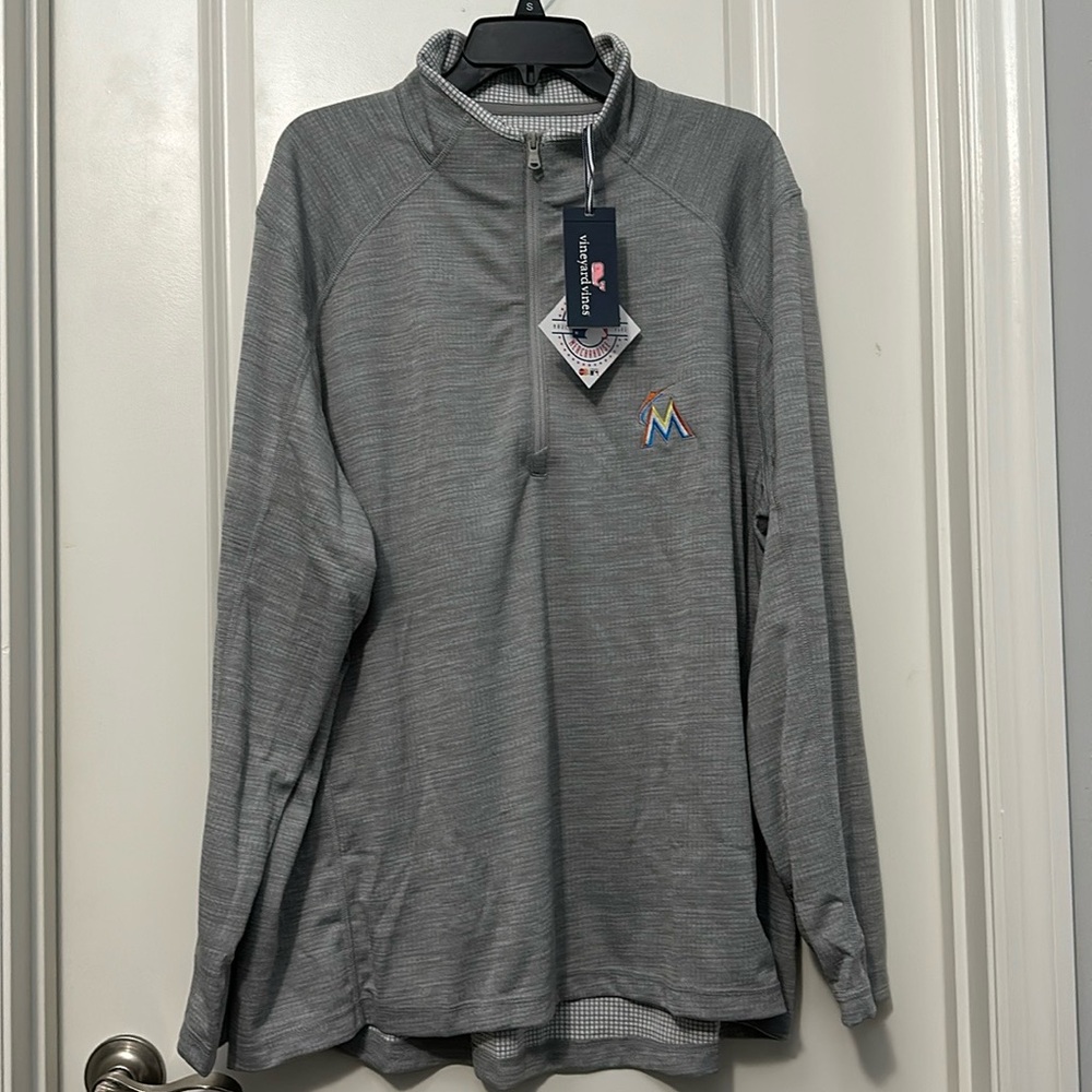 Vineyard vines marlins quarter zip